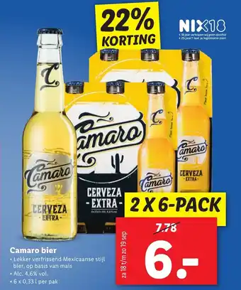 Lidl Camaro bier aanbieding