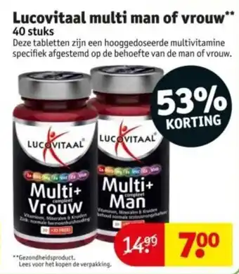 Kruidvat Lucovitaal multi man of vrouw aanbieding