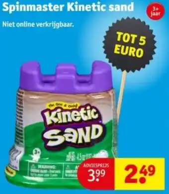 Kruidvat Spinmaster Kinetic sand aanbieding