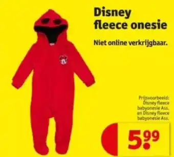 Kruidvat Disney fleece onesie aanbieding