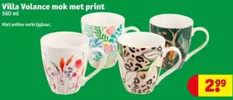 Kruidvat Villa Volance mok met print aanbieding