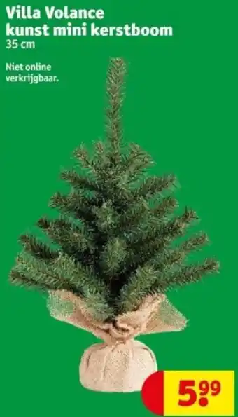 Kruidvat Villa Volance kunst mini kerstboom 35 cm aanbieding