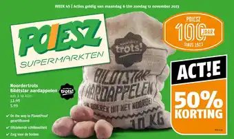 Poiesz Noordertrots Bildtstar aardappelen aanbieding