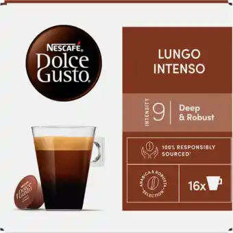 Jumbo Nescafé dolce gusto lungo intenso capsules - 16 koffiecups aanbieding