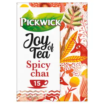 Jumbo Pickwick joy of tea spicy chai rooibos thee 15 stuks aanbieding