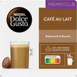 Jumbo Nescafé dolce gusto café au lait capsules - 16 koffiecups aanbieding