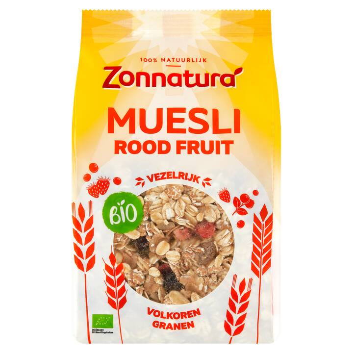 Zonnatura muesli rood fruit bio 375g aanbieding bij Jumbo