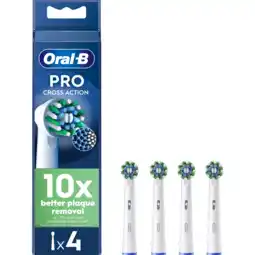 Jumbo Oral-b pro cross action opzetborstels, 4 stuks aanbieding