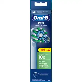 Jumbo Oral-b pro cross action opzetborstels, 4 stuks aanbieding