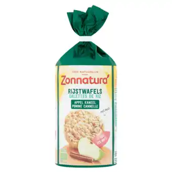 Jumbo Zonnatura bio rijstwafels appel kaneel 127g aanbieding