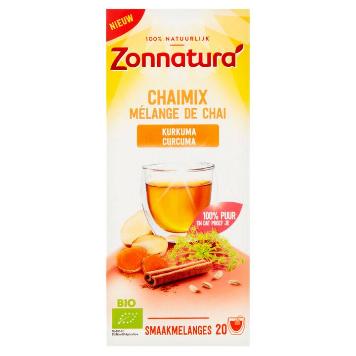 Zonnatura bio chaimix kurkuma 20 stuks aanbieding bij Jumbo