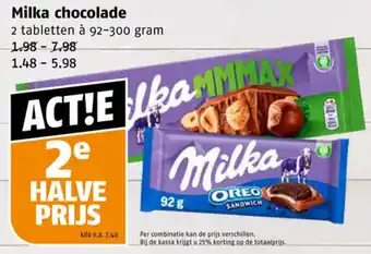 Poiesz Milka chocolade aanbieding