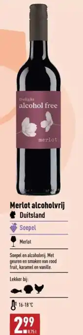 ALDI Merlot alcoholvrij duitsland aanbieding