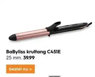 Blokker Babyliss krultang c451e aanbieding