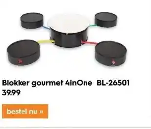 Blokker Blokker gourmet 4inone bl-26501 aanbieding