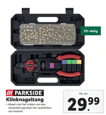 Lidl Klinknageltang aanbieding