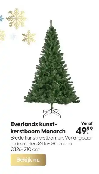 Boerenbond Everlands kunst kerstboom monarch aanbieding