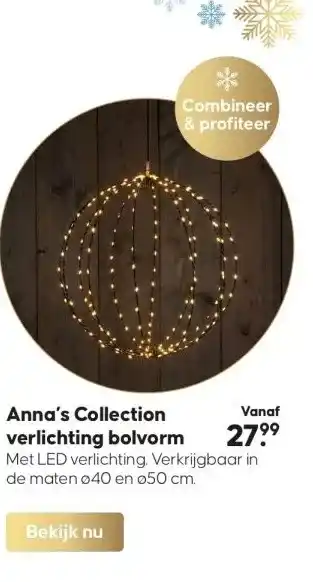 Boerenbond Met led verlichting. verkrijgbaar in de maten ø40 en ø50 cm. aanbieding