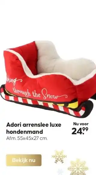 Boerenbond Adori arrenslee luxe hondenmand aanbieding