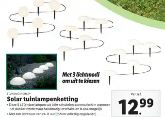 Lidl Solar tuinlampenketting aanbieding