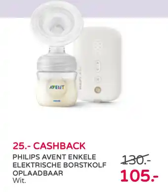 Prenatal Philips avent enkele elektrische borstkolf oplaadbaar aanbieding