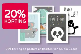 Prenatal Op posters en kaarten van studio circus aanbieding