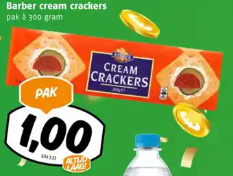 Poiesz Barber cream crackers pak à 300 gram aanbieding