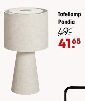 Kwantum Tafellamp pandia off-white aanbieding