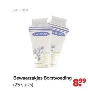 Baby-Dump Bewaarzakjes borstvoeding aanbieding