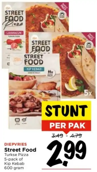 Vomar Voordeelmarkt DIEPVRIES Street Food  600 gram aanbieding