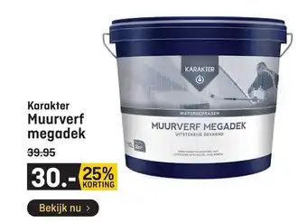 Hubo Karater Muurverf Megadek 25% Korting aanbieding