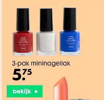 HEMA 3 Pak Mininagellak aanbieding