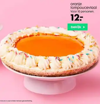 HEMA Oranje Tompoucevlaai aanbieding