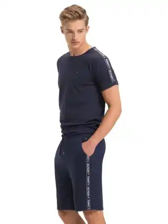 Amazon Tommy hilfiger heren korte hwk pyjama shorts - blauw aanbieding