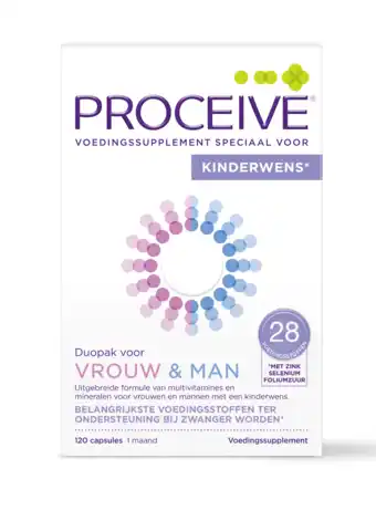 De Online Drogist Proceive kinderwens duopak vrouw & man capsules 120cp aanbieding