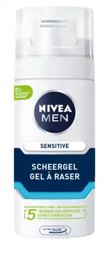 De Online Drogist Nivea men sensitive scheergel mini 30ml aanbieding