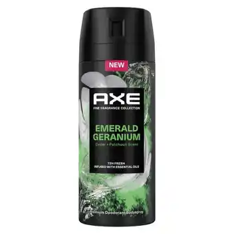 Amazon Axe fine fragrance collection emerald geranium premium aanbieding