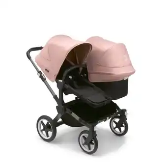 Baby Plus Bugaboo donkey5 duo kinderwagen - graphite/midnight black - morning pink aanbieding