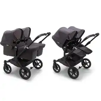 Baby Plus Bugaboo donkey5 mineral twin kinderwagen - washed black aanbieding