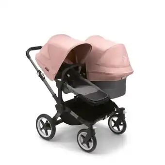 Baby Plus Bugaboo donkey5 duo kinderwagen - graphite/grey melange - morning pink aanbieding