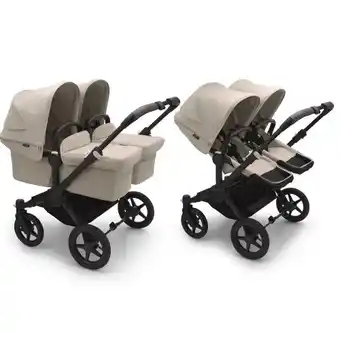 Baby Plus Bugaboo donkey5 twin kinderwagen - black/desert taupe aanbieding