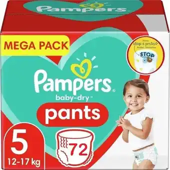 Babydrogist Pampers baby dry pants - maat 5 - megapack - 72 stuks - 12/17kg aanbieding