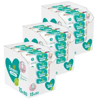 Babydrogist Pampers sensitive - billendoekjes - 3600 doekjes - 45 x 80 aanbieding