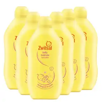 Babydrogist Zwitsal baby huidolie - 6 x 400ml - voordeelverpakking aanbieding