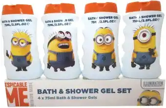 Babydrogist Disney minions bath & showergel - travelset - 4 x 75ml aanbieding