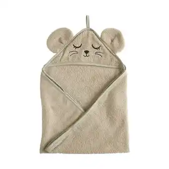 Babypark Roommate mouse badcape grey aanbieding