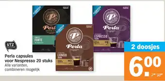 Albert Heijn Perla capsules aanbieding