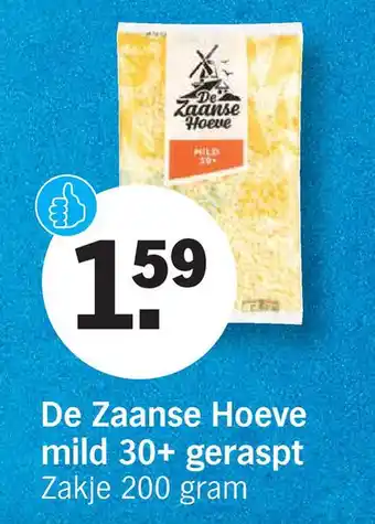 Albert Heijn De Zaanse Hoeve mild 30+ geraspt aanbieding