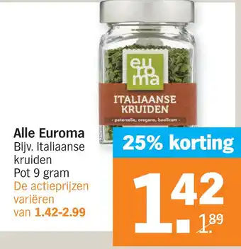 Albert Heijn Alle Euroma aanbieding