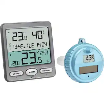 Conrad Tfa dostmann venice funk-pool-thermometer zwembadthermometer antraciet aanbieding